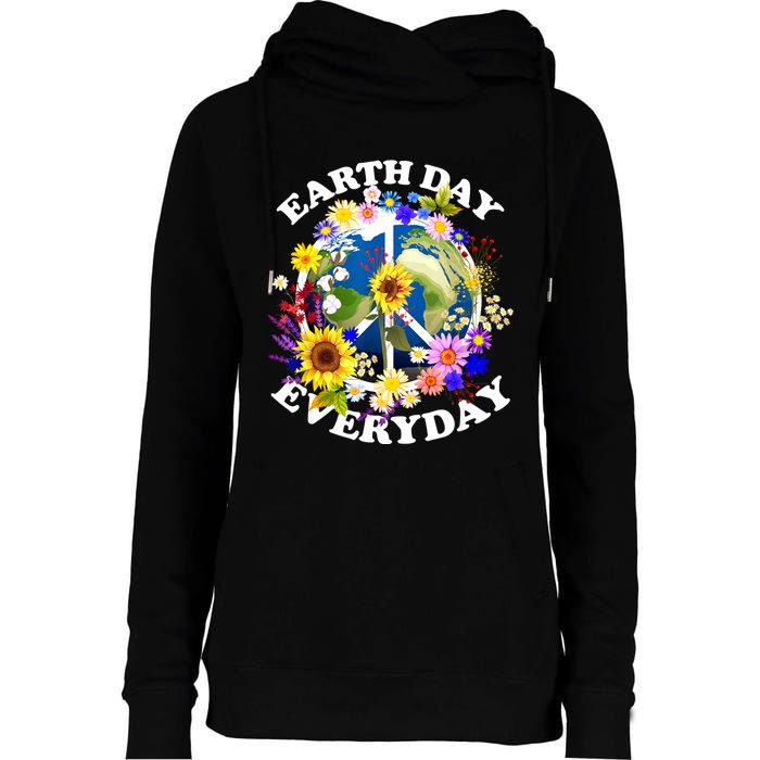 Earth Day Everyday Protect Our Planet Environmentalist Womens Funnel Neck Pullover Hood