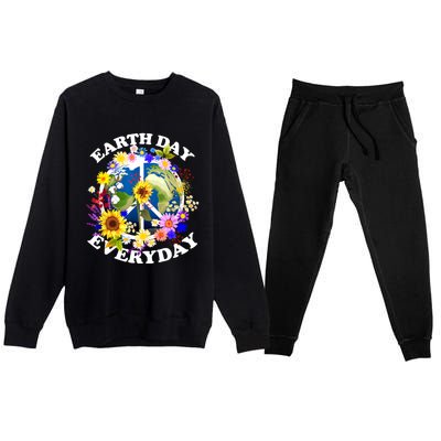 Earth Day Everyday Protect Our Planet Environmentalist Premium Crewneck Sweatsuit Set