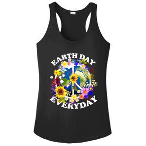 Earth Day Everyday Protect Our Planet Environmentalist Ladies PosiCharge Competitor Racerback Tank