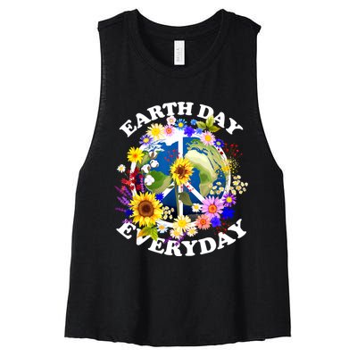 Earth Day Everyday Protect Our Planet Environmentalist Women's Racerback Cropped Tank