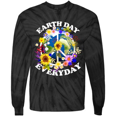 Earth Day Everyday Protect Our Planet Environmentalist Tie-Dye Long Sleeve Shirt