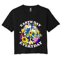 Earth Day Everyday Protect Our Planet Environmentalist Women's Crop Top Tee