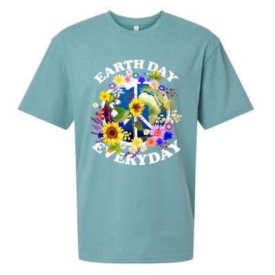 Earth Day Everyday Protect Our Planet Environmentalist Sueded Cloud Jersey T-Shirt