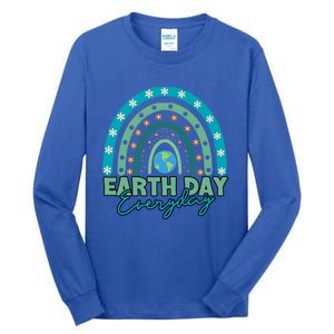 Earth Day Every Day Gift Earth Day Planet Everyday Rainbow Gift Tall Long Sleeve T-Shirt