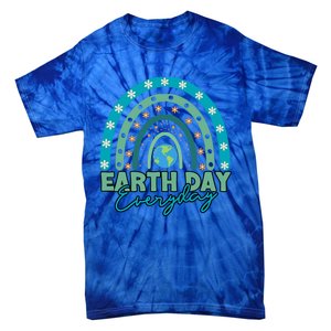 Earth Day Every Day Gift Earth Day Planet Everyday Rainbow Gift Tie-Dye T-Shirt