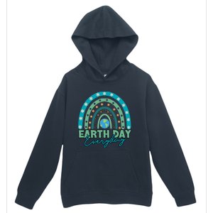 Earth Day Every Day Gift Earth Day Planet Everyday Rainbow Gift Urban Pullover Hoodie