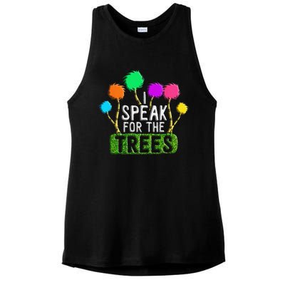 EARTH DAY EVERY DAY Trees Make The Earth Green Again Ladies PosiCharge Tri-Blend Wicking Tank