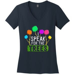 EARTH DAY EVERY DAY Trees Make The Earth Green Again Women's V-Neck T-Shirt