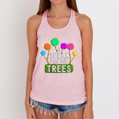 EARTH DAY EVERY DAY Trees Make The Earth Green Again Women's Knotted Racerback Tank