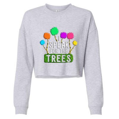 EARTH DAY EVERY DAY Trees Make The Earth Green Again Cropped Pullover Crew