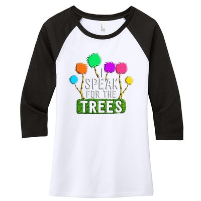 EARTH DAY EVERY DAY Trees Make The Earth Green Again Women's Tri-Blend 3/4-Sleeve Raglan Shirt