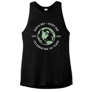 Earth Day Every Day Gift Grunge 50th Anniversary Earth Day Gift Funny Gift Ladies PosiCharge Tri-Blend Wicking Tank