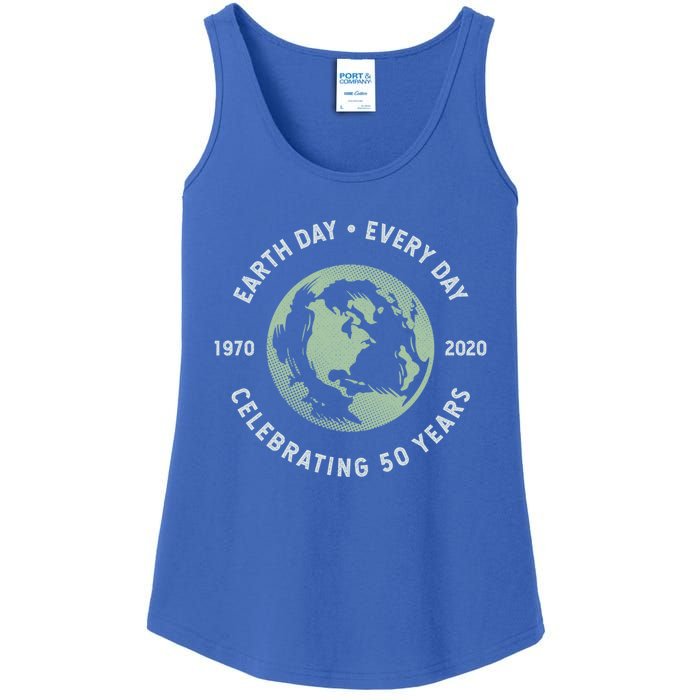 Earth Day Every Day Gift Grunge 50th Anniversary Earth Day Gift Funny Gift Ladies Essential Tank