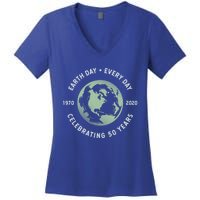 Earth Day Every Day Gift Grunge 50th Anniversary Earth Day Gift Funny Gift Women's V-Neck T-Shirt