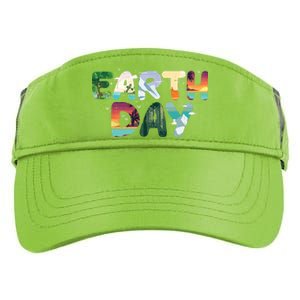 Earth Day Elements Nature Global Warming Adult Drive Performance Visor