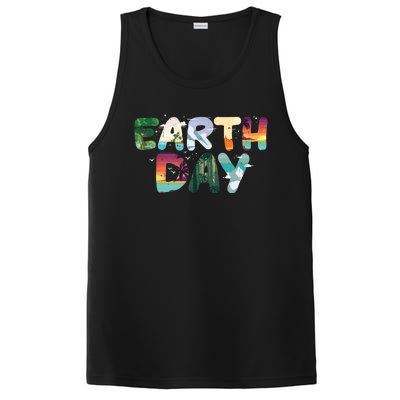 Earth Day Elements Nature Global Warming PosiCharge Competitor Tank