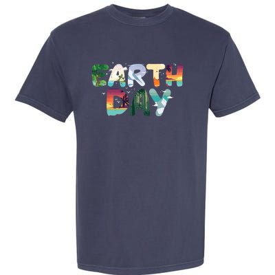 Earth Day Elements Nature Global Warming Garment-Dyed Heavyweight T-Shirt