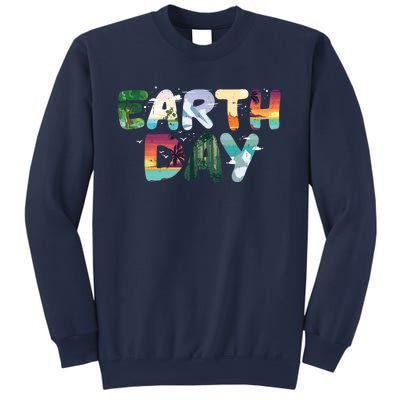 Earth Day Elements Nature Global Warming Sweatshirt