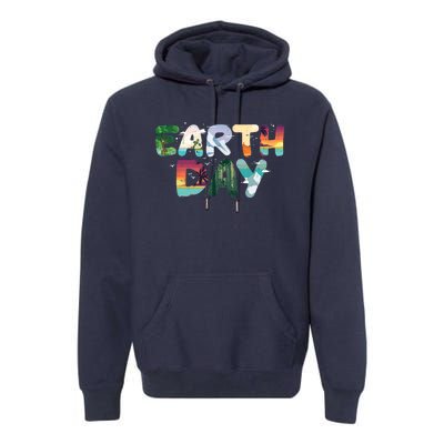 Earth Day Elements Nature Global Warming Premium Hoodie