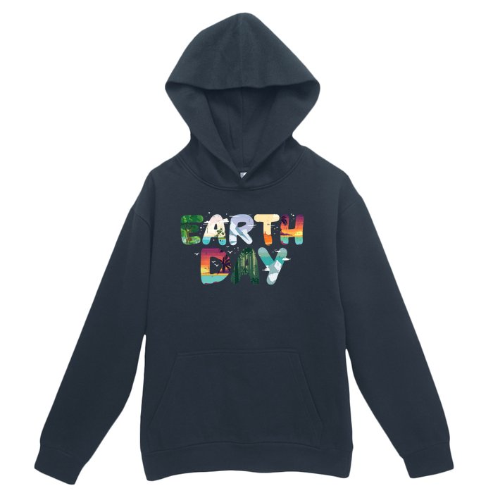 Earth Day Elements Nature Global Warming Urban Pullover Hoodie