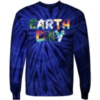 Earth Day Elements Nature Global Warming Tie-Dye Long Sleeve Shirt