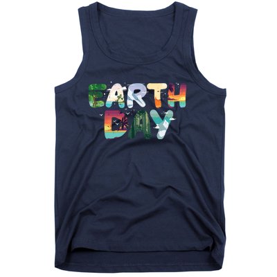 Earth Day Elements Nature Global Warming Tank Top