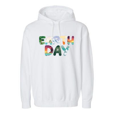 Earth Day Elements Nature Global Warming Garment-Dyed Fleece Hoodie