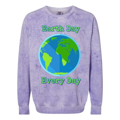 Earth Day Every Day Cute Gift Colorblast Crewneck Sweatshirt