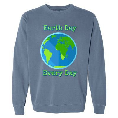 Earth Day Every Day Cute Gift Garment-Dyed Sweatshirt