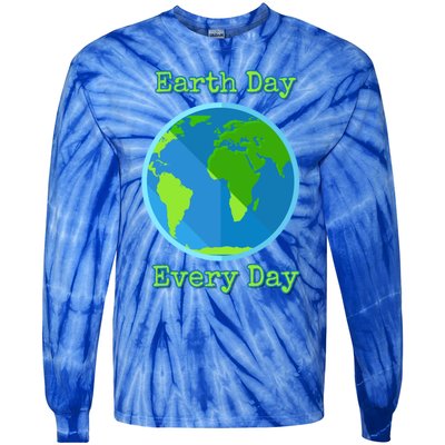 Earth Day Every Day Cute Gift Tie-Dye Long Sleeve Shirt