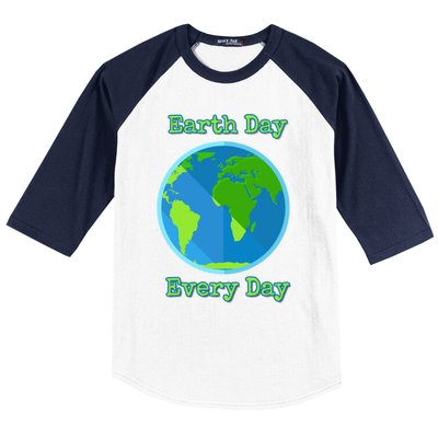 Earth Day Every Day Cute Gift Baseball Sleeve Shirt