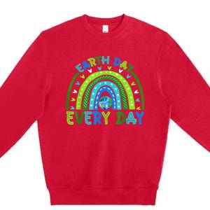 Earth Day Everyday S.hirt Earth Day Rainbow Save The Planet Premium Crewneck Sweatshirt