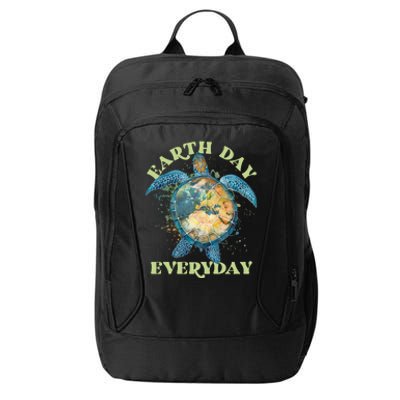 Earth Day Everyday Watercolor Sea Turtle Earth City Backpack