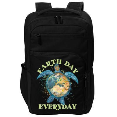 Earth Day Everyday Watercolor Sea Turtle Earth Impact Tech Backpack