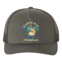 Earth Day Everyday Watercolor Sea Turtle Earth Yupoong Adult 5-Panel Trucker Hat