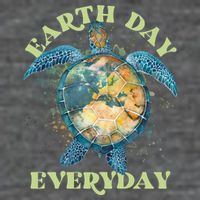 Earth Day Everyday Watercolor Sea Turtle Earth Backpack