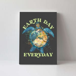 Earth Day Everyday Watercolor Sea Turtle Earth Canvas