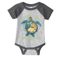 Earth Day Everyday Watercolor Sea Turtle Earth Infant Baby Jersey Bodysuit