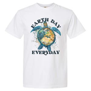 Earth Day Everyday Watercolor Sea Turtle Earth Garment-Dyed Heavyweight T-Shirt