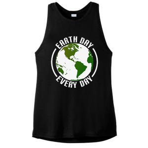 Earth Day Every Day Ladies PosiCharge Tri-Blend Wicking Tank