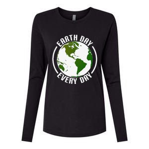 Earth Day Every Day Womens Cotton Relaxed Long Sleeve T-Shirt