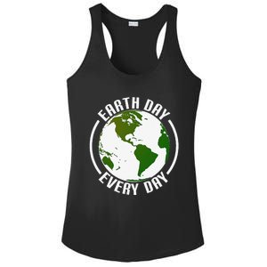 Earth Day Every Day Ladies PosiCharge Competitor Racerback Tank