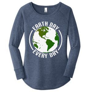 Earth Day Every Day Women's Perfect Tri Tunic Long Sleeve Shirt