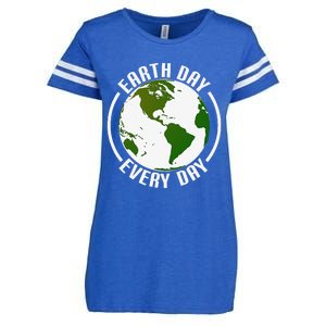 Earth Day Every Day Enza Ladies Jersey Football T-Shirt