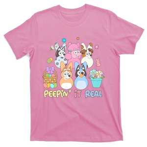 Easter Day Easter Egg Peeping It Real Funny Dog Family Matching T-Shirt