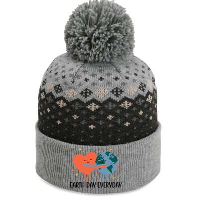 Earth Day Everyday Cute Heart The Baniff Cuffed Pom Beanie