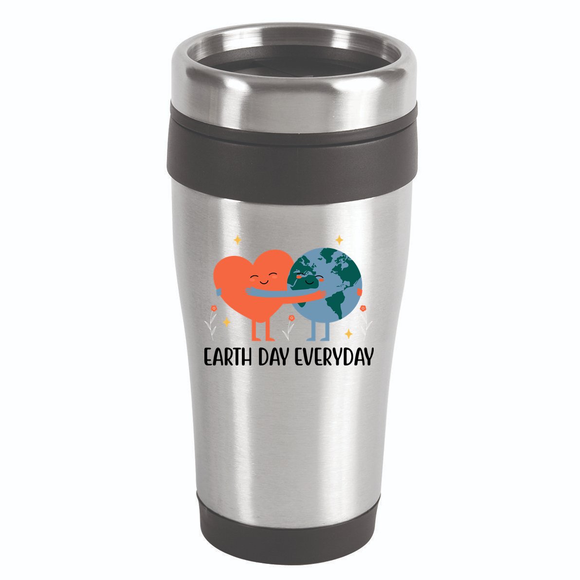 Earth Day Everyday Cute Heart 16oz Travel Tumbler