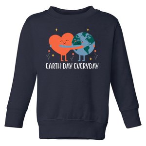 Earth Day Everyday Cute Heart Toddler Sweatshirt