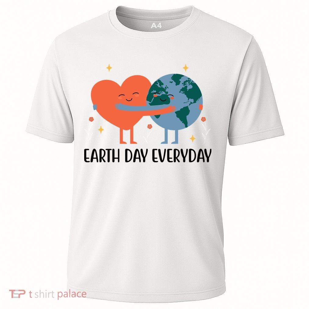 Earth Day Everyday Cute Heart Performance Shirt