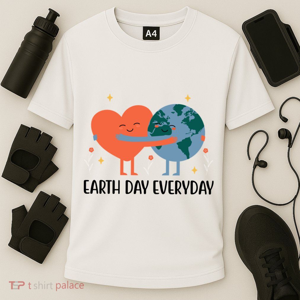 Earth Day Everyday Cute Heart Performance Shirt
